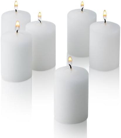 Light In The Dark White Votive Candles - Box of 36 Unscented Bulk Candles - 15 Hour Burn Time - for Weddings, Restaurants, Parties, Spa and Decorations. by LightInTheDark