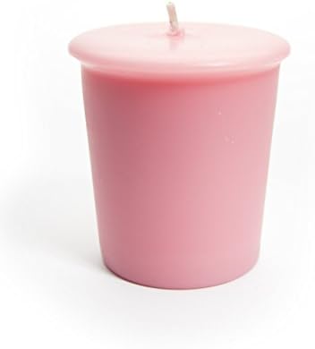 Pure Plumeria Soy Votive Candles - Scented with Natural Fragrance Oils - 6 Pink Natural Votive Candle Refills - Flower & Floral Collection - Image 2
