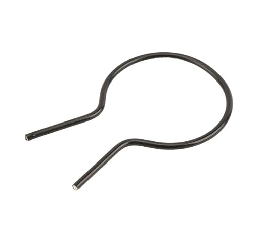 EZ Twist 2 1/2" (2 3/8" OD) x 8 Gauge Preformed Steel Tie Wire - Fence Ties - 100 Pack (Black Vinyl Coated)