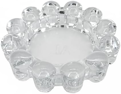 Alice Lane Home Collection Original Clear Glass Small Bubble Candle Dish by AliceLaneHomeCollection