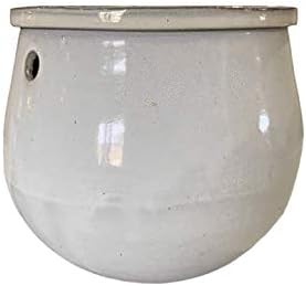 rePotme 8" Teardrop Self Watering Pot (White Diamond)
