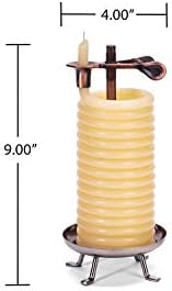 Candle by the Hour 48-Hour Tall Candle, Eco-friendly Natural Beeswax with Cotton Wick - Image 5