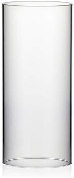 WGVI Hurricane Candle Holder Sleeve, Wide 6", Height 14", Clear Glass Cylinder Candleholder, Chimney Tube, Open Ended Candle Shade, 1 Piece by WGVInternational-OpusGlassware