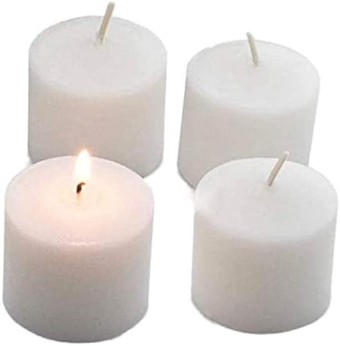D'light Online Unscented Votive Candles - Bulk Small Candles for Synagogues, Churches, Baby Shower, Home Decoration, Restaurants and Weddings (White, 8 Hour - Set of 288) - Image 5