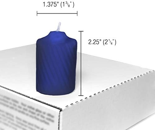 Patriot Blue Heather Scented Votive Candles - 15 Hour Long Burn Time - Textured Finish - Box of 20 - Image 4