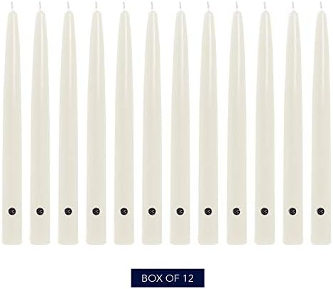 Colonial Candle Handipt Taper Candle, 10 in, White 12 count - Image 2