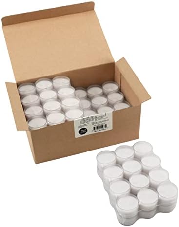 Stonebriar 96 Count White Unscented Smokeless Long Burning Clear Cup Tea Light Candles with 6 to 7 Hour Burn Time - Image 6