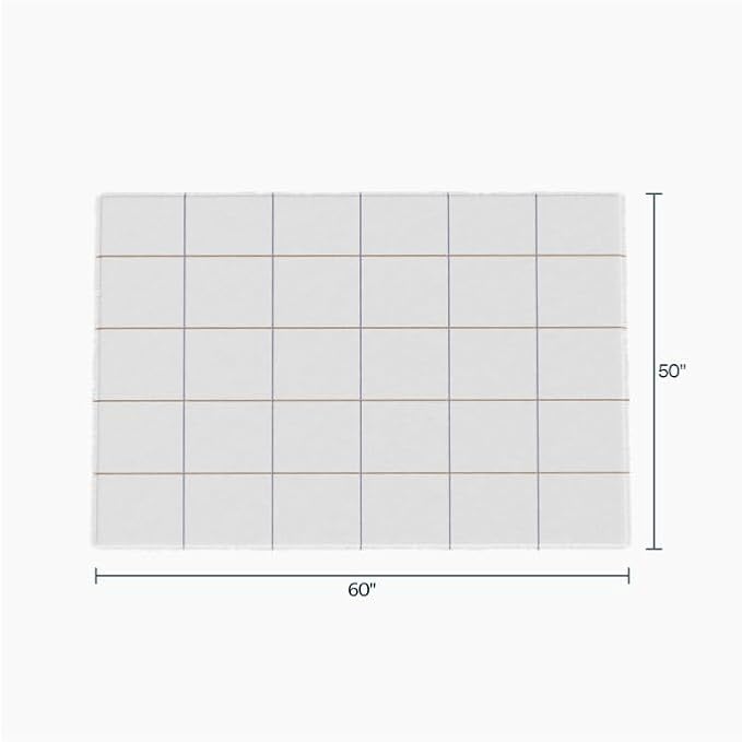 Outer Insect-Repellent Throw Blanket with Bug Shield Technology,Lightweight Outdoor Blanket for Backyard,Picnic,Camping,and Beach,Swan White Windowpane Plaid,50" W x 60"