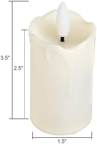 6 PCS Flameless Votive Candles with Timer Battery Operated - Image 5