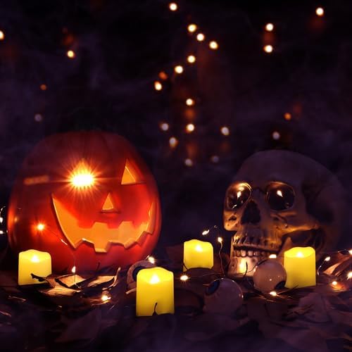 6 Pack Rechargeable Tea Lights Candles with Charging Base and Remote - Image 5