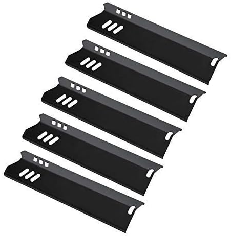 GasSaf 15 inch Heat Plate Replacement for Backyard GBC1460W, GBC1461W, Dyna-glo DGF510SBP, DGF510SSP, Uniflame GBC1059WB, BHG and Others, Porcelain Steel Heat Shield Tent(15" x 3 13/16")(5-Pack)