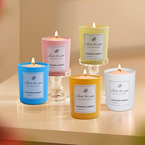 CONNOO 15 Pack 7 OZ Colorful Candle Jars with Bamboo Lids - Image 5