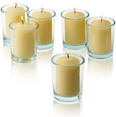 Light In The Dark Ivory Votive Candles - Box of 36 Unscented Bulk Candles - 15 Hour Burn Time - for Weddings, Restaurants, Parties, Spa and Decorations. - Image 2