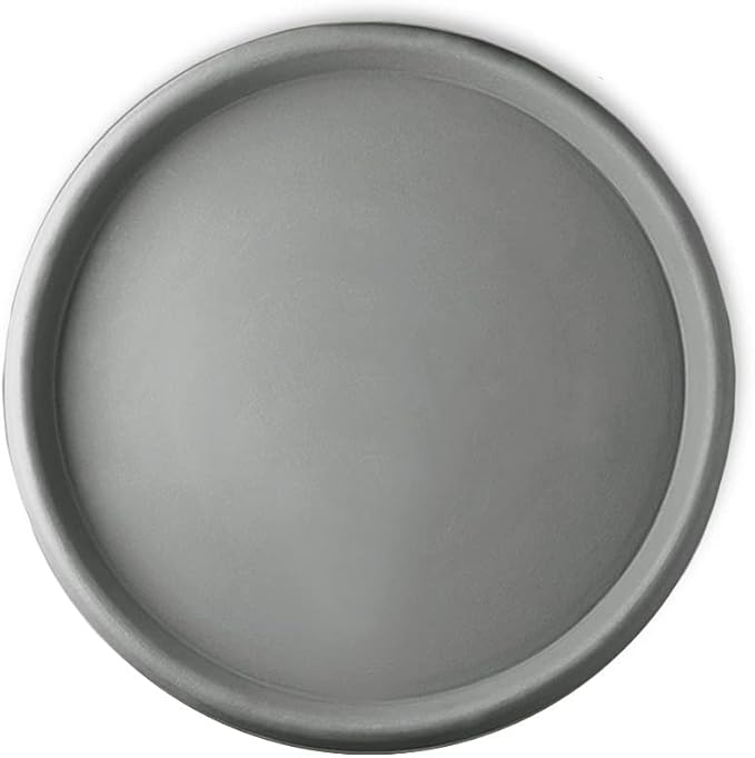 Crescent Garden Universal Round Planter Saucer, Drainage Dish for Pots, Large Plant Dishes Saucer, Outdoor Plant Trays - Ash(19.75" Inner, 22" Outer Diameter)