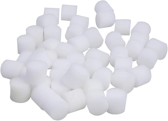 ORFOFE 200PCS Germination Gardening Tools Aquaponics Growing Sponge Plants Growing Accessories hydroponic Starter Cubes Planted Sponge Planting Sponge Foam White Tray Cylindrical