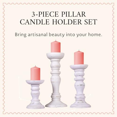 Mela Artisans Lainon Metal Candle Holders - Matte Black, Set of 3 - Image 2