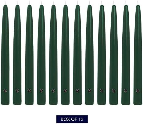 Colonial Candle Unscented Taper Candle, Handipt Collection, Evergreen, 6 in, Pack of 12 - Up to 4 Hours Burn - Image 2