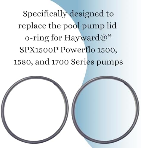 2 Pack Pool Pump Lid O-ring Replacement For Hayward SPX1500P Powerflo 1500, 1580, 1700 Series
