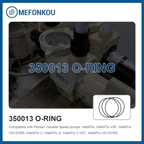 350013 Lid O-Ring for Pentair IntelliFlo/WhisperFlo Challenger Pump Trap and PacFab Pool/Spa Pump, Replacement Models 352600 and 355332 (2/ Pack)
