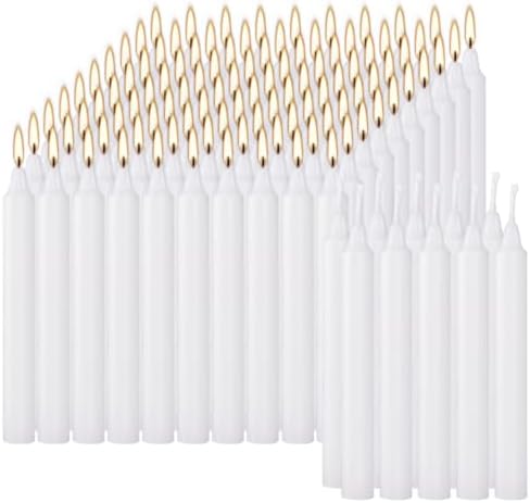 100 Pack White Taper Candles 4 Inch, Small Dinner Candles Dripless Unscented, Premium Wax with Cotton Wick, Long Burning for Wedding, Party, Home & Church Decor - Image 3