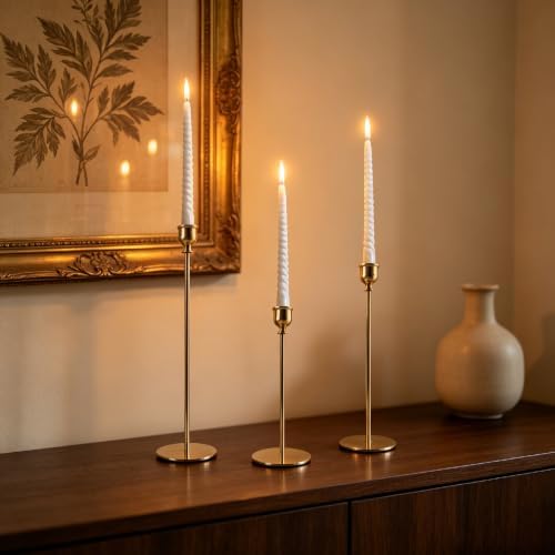 6 Pack Gold Candle Holders，Candlestick Holders，Taper Candle Holders - Image 7