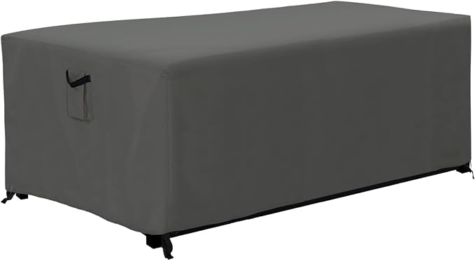 ABCCANOPY Patio Deck Box Cover Waterproof and Dustproof Winter Protection Outdoor Storage Box Cover Universal Furniture Cover 44x28x24 Grey