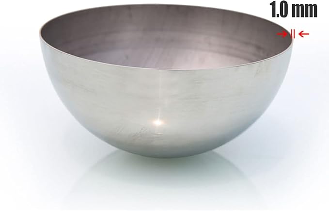 30 cm/12 inch Diameter Half Gazing Globe Mirror Ball,Silver 304 Stainless Steel Hollow Polished Reflective Smooth Garden Sphere,Colorful and Shiny Addition to Any Garden or Home