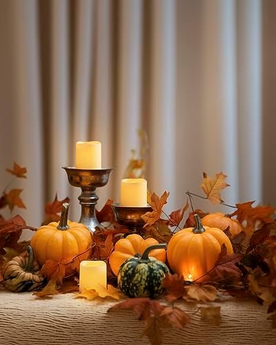 Homemory 12 Pack Flameless LED Votive Tealight Candles with 6 H Auto Timer - Image 3