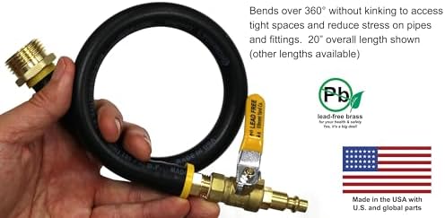 Vibrant Yard Co. LLC RV Winterize Blow Out Adapter with Valve, 20 in - Image 4