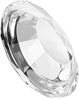 Crystal Candle Holders Pillar Candlestick Decorations for Home Party Dinner Christmas Suitable for Large Cylindrical Candles Hand-Cut 4.3'' X 1'' Clear - Image 6