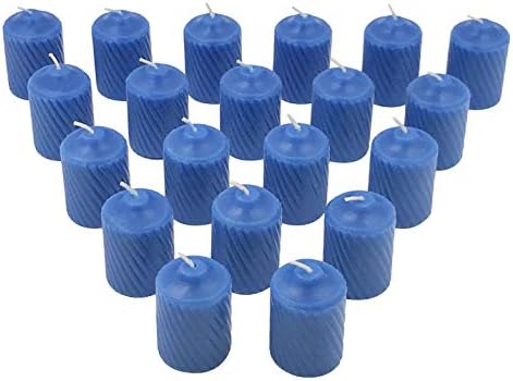 General Wax 15 Hour Scented Votive Candles 20 Candles Per Box with Texured Finish (MediumBlue Ocean Mist Scent) by GeneralWaxCandleCompany