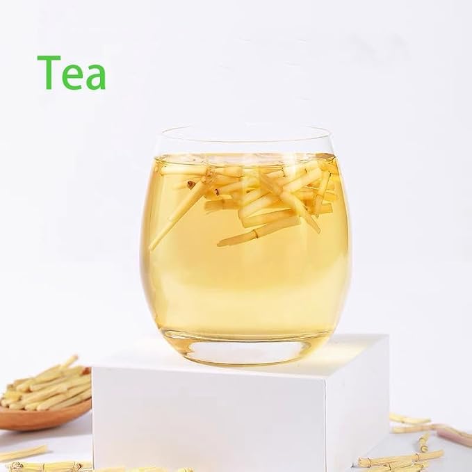 Lalang Grass Rhizome- Pure Natural Chinese Herbal Medicine-Dried Cogon grass root 白茅根3.53oz/100g Used for making soup-Brewing tea-Bai Mao Gen (Cogon grass root)