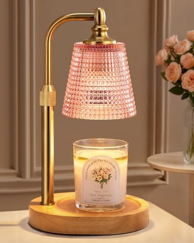 Candle Warmer Lamp with Timer, Birthday Gifts for Women,Pink Dorm Decor by Hong-in