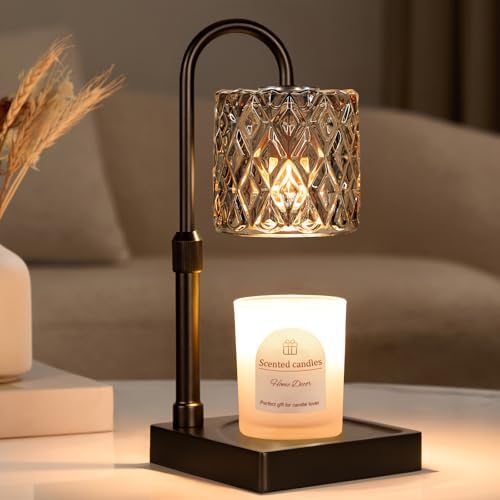 Dark Grey Candle Warmer Lamp with Timer - Wax Melt Warmer for Jar Candles by Hong-in