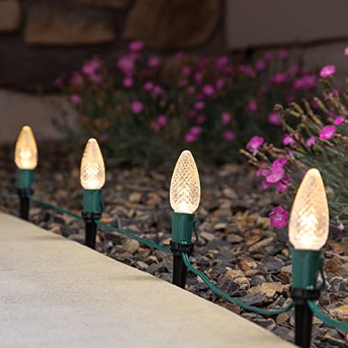 Holiday Lighting Outlet Christmas Light Stakes | Universal 5-Inch Outdoor Light Stakes for C9 or C7 Light Sockets | Improved Break-Resistant Design | for Use On Lawn or Pathway | Pack of 25 - Image 3