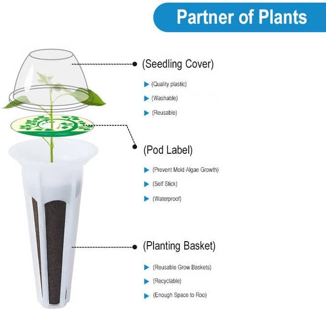 Indoor Hydroponic Garden System, 3-Tier Mobile Growing Cart with LED Lights, Adjustable Shelves, Black (2 Tiers_White)