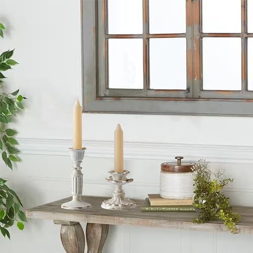 SOFE Resin Small Taper Candle Holders Set of 2, Candle Stick Holder Vintage - Image 5