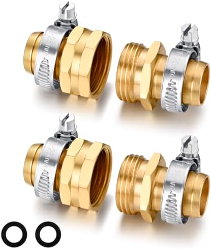 Garden Hose Repair Kit for 3/4 Inch Hoses, 2 Sets by SIGURANTA
