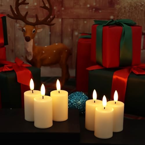 6 PCS Flameless Votive Candles with Timer Battery Operated - Image 5