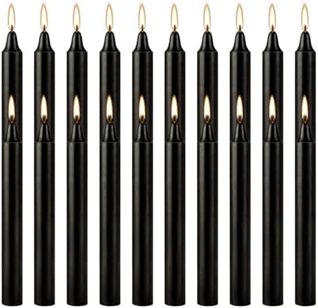 Unscented Black Spell Chime Candle-4 Inch Tall Taper Candles-20 Pcs Chime Candles, Mini Smokeless Candles for Rituals, Prayer,Dinners, Parties, Ceremonies, Shabbat - Image 5