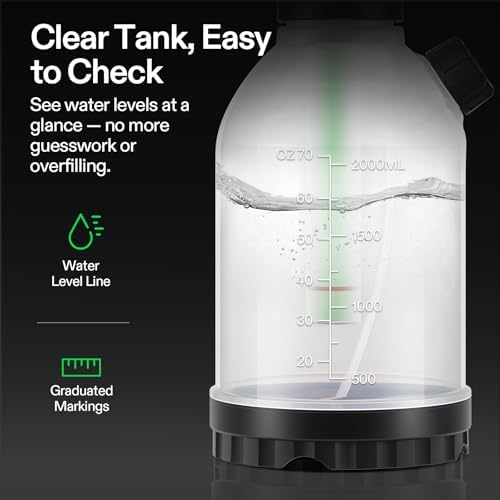 VIVOSUN Pump Sprayer, Portable Water Spray Bottle for Spraying Plants, Flowers, Weeds and Cleaning, Hand Pump with Side Filling Port, Measuring Cup, Adjustable Nozzles (Pack of 2)