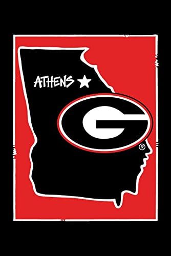 Collegiate Garden Flag (UGA State)