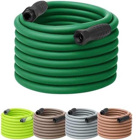 Flexzilla Colors SwivelGrip Garden Hose 5/8 in. x 100 ft., Lightweight All-Weather Water Hose, Durable and Flexible, Leak-Free Connections, Forest Green by Flexzilla