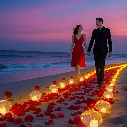 White Flameless Tea Lights - 50 Pack Commercial Grade LED Tea Lights for Large Weddings, Events & Modern Home Decor (White Base, 50 Pack) - Image 2