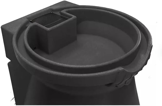 Rain Wizard Decorative Urn Rain Barrel, Durable polyethylene Resin, with Brass Spigot, Flat-Back Design,Perfect for Gardening Any Home (Dark Granite, 65 Gallon)
