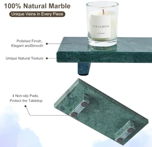 Natural Marble Tray Pedestal Stand, Stone Riser for Bathroom, Kitchen Sink - Image 3