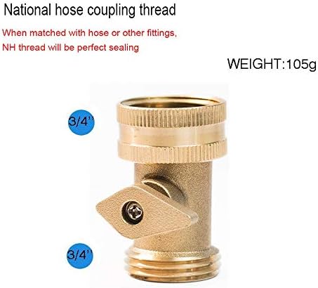 Heavy Duty Brass Shut Off , Brass Water hose valve On/Off valve garden hose Connector (2PCS) +4 Extra Pressure Washers - Image 2