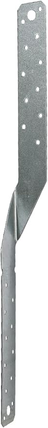 Simpson Strong-Tie LTS16 Light Twist Strap - 16-in. Length, 43-mil Thickness, 18-Gauge Zinc Galvanized Steel Construction, Versatile Tension Connection, Resists Light to Medium Uplift Loads