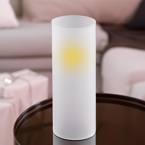 WGVI Hurricane Candle Holder Sleeve, W: 4", Ht: 16", Frosted Glass Cylinder Open Both Ends, Chimney Tube Shade, 6 Pieces - Image 6