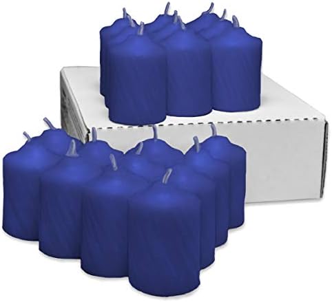 Patriot Blue Heather Scented Votive Candles - 15 Hour Long Burn Time - Textured Finish - Box of 20 - Image 3